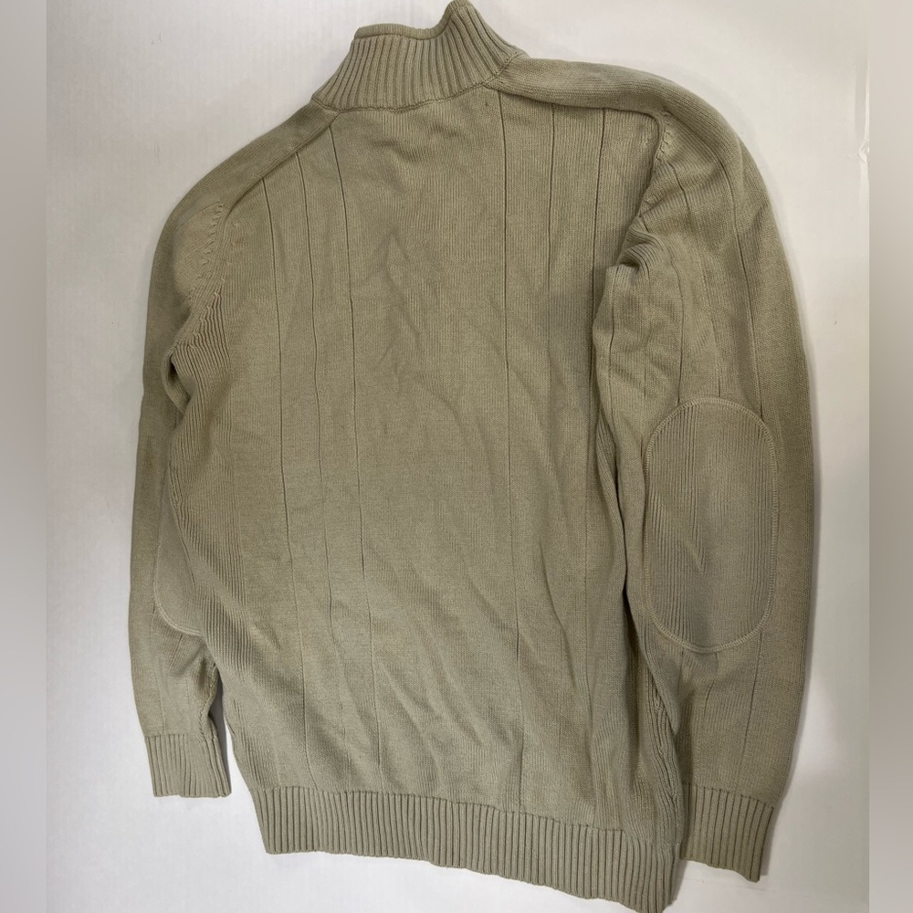 Lacoste Tan Zip Up Sweater with Ribbed Detailing - Picture 7 of 10